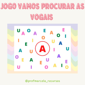 Jogo vamos procurar as vogais