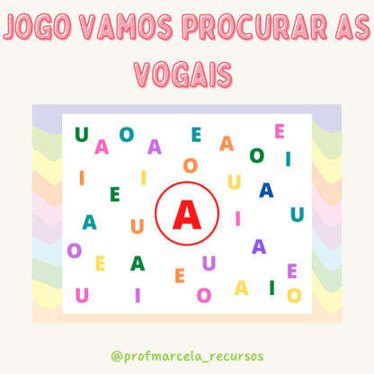 Jogo vamos procurar as vogais