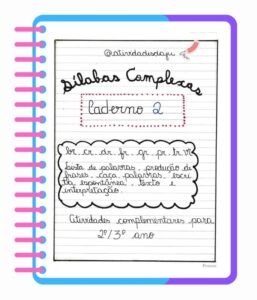 CADERNO 2 SÍLABAS COMPLEXAS BR,CR,DR,FR,GR,PR,TR,VR