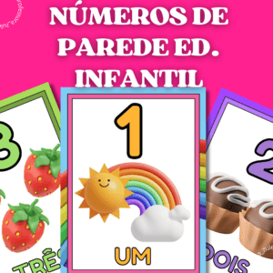 NÚEMEROS DE PAREDE-EDUCAÇÃO INFANTIL