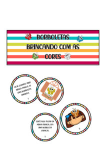 BORBOLETAS BRINCANDO COM AS CORES