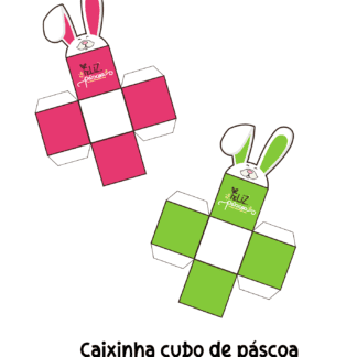 CAIXA CUBO PÁSCOA