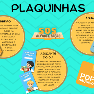 Kit Plaquinhas