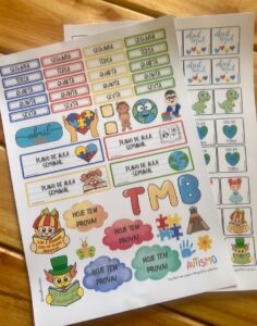 KIT ADESIVOS PLANO DE AULA + INCENTIVOS