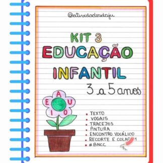 CADERNO SÓ VOGAIS EDUCAÇÃO INFANTIL