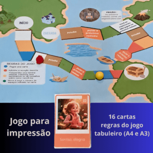 Jogo e cartas para impressão: Jornada Emocional