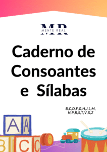 Caderno de consoantes e sílabas e bônus letra cursiva