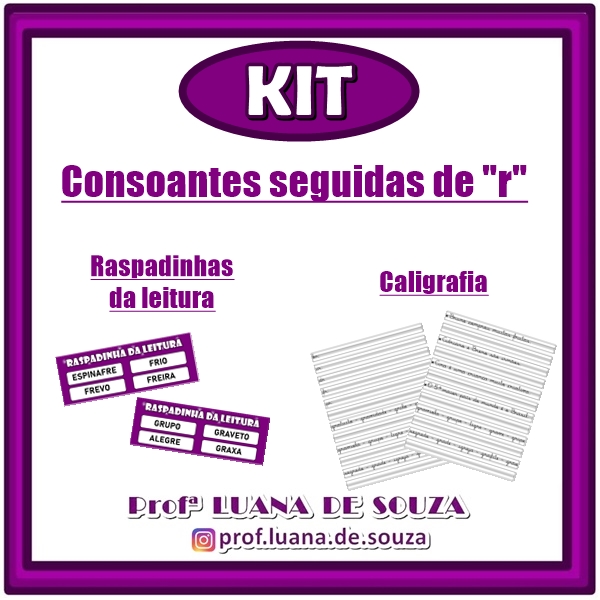 KIT CONSOANTES SEGUIDAS DE R