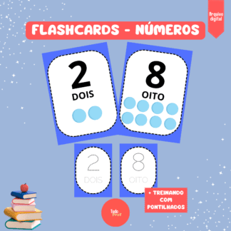 Flashcards - Números + Treinando pontilhados