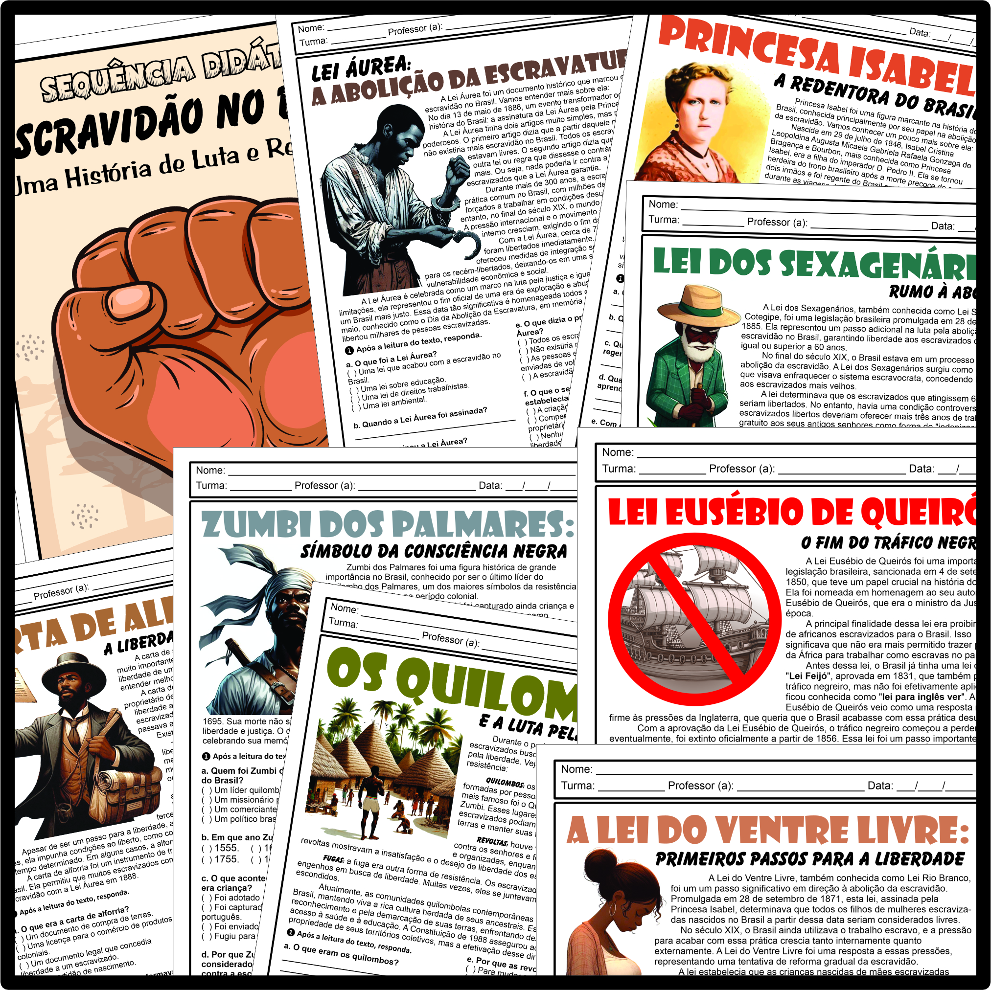 PACOTE DE ATIVIDADES SOBRE A ESCRAVIDÃO NO BRASIL