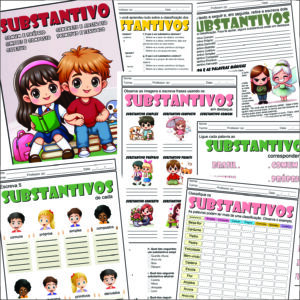 PACOTE COM 32 ATIVIDADES SOBRE OS SUBSTANTIVOS