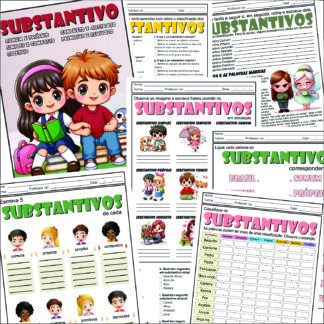 PACOTE COM 32 ATIVIDADES SOBRE OS SUBSTANTIVOS