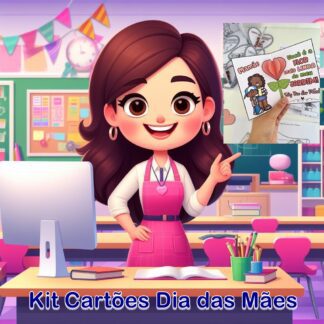Kit 2 Cartões Dia das Mães