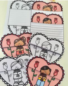 Carta Coração- Dia das mães
