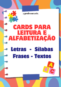 Cards para Leitura e Alfabetização