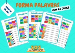 FORMA PALAVRAS COM AS CORES