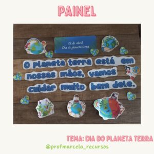 painel dia do planeta terra
