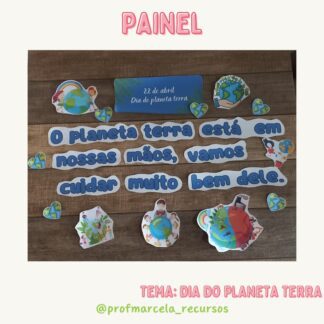 painel dia do planeta terra