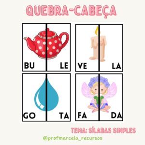 Quebra-cabeça sílabas simples