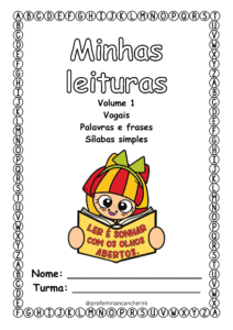 Minhas leituras – volume 1 (letras maiúsculas)
