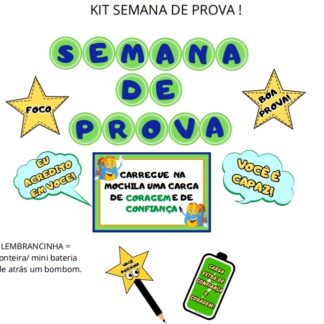Kit semana de prova