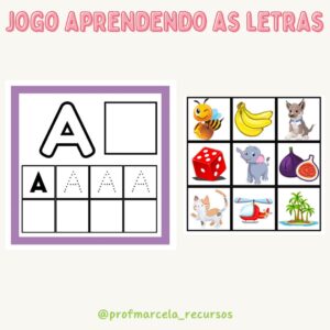Jogo aprendendo as letras