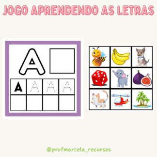 Jogo aprendendo as letras
