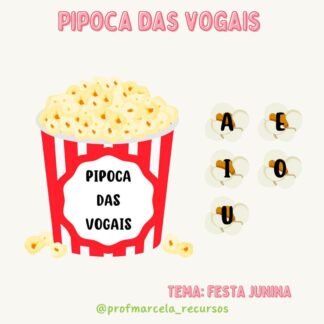 Pipoca das vogais
