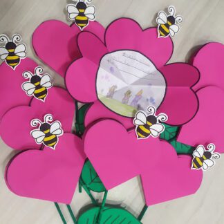 Cartão flor Dia das Mães