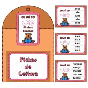 Fichas de leitura – Eu já sei ler