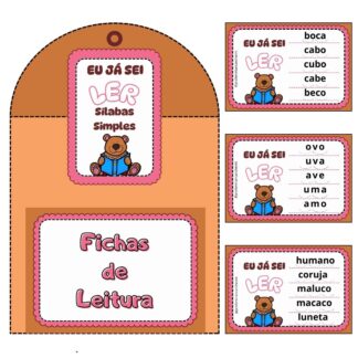 Fichas de leitura - Eu já sei ler