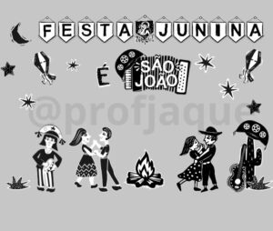Painel junino xilogravura