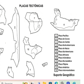 Atividade placas tectônicas