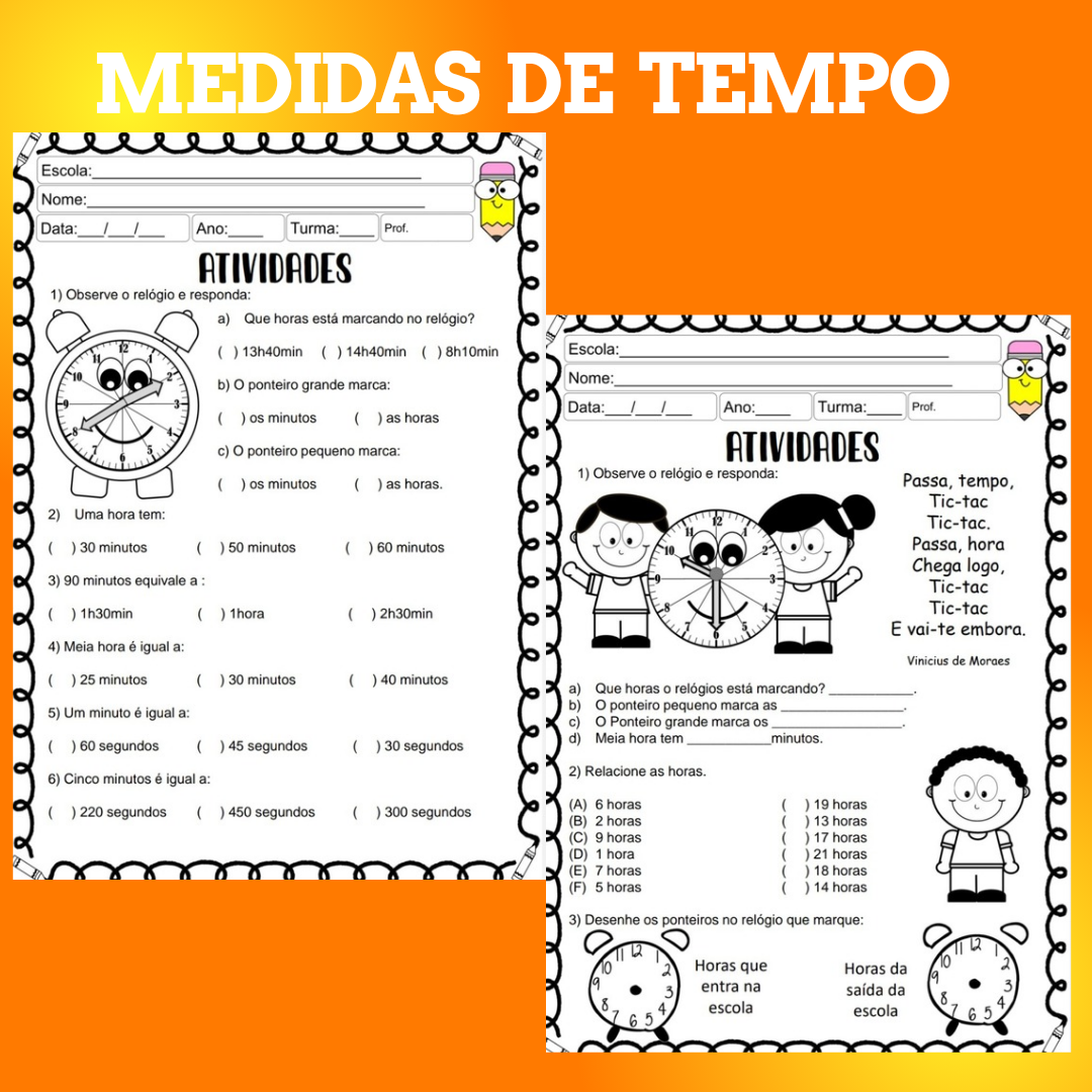 Medidas de Tempo atividades - Imagem 3