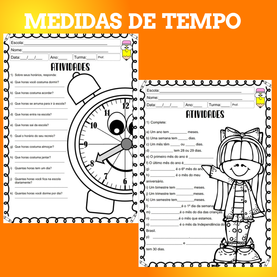 Medidas de Tempo atividades - Imagem 6