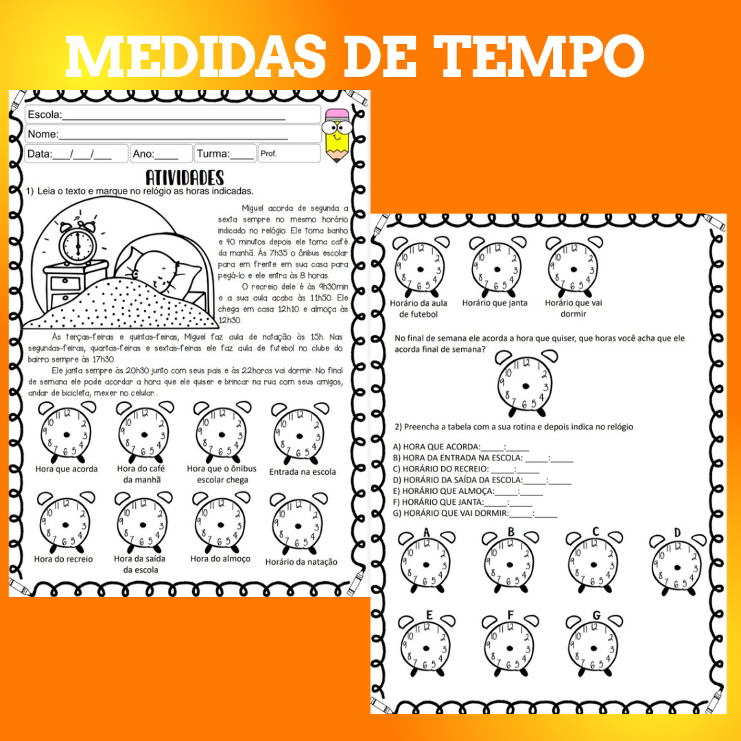 Medidas de Tempo atividades - Imagem 10