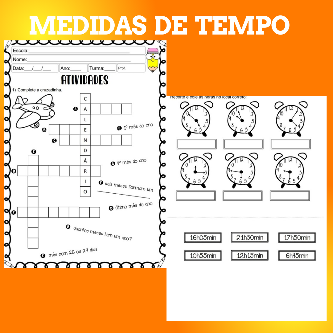 Medidas de Tempo atividades - Imagem 9