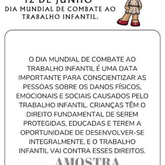 Atividades sobre Combate ao Trabalho Infantil