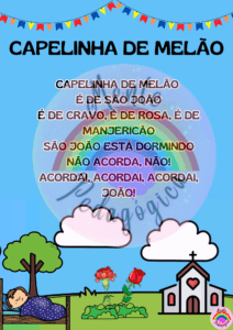Cartaz cantigas populares festa junina