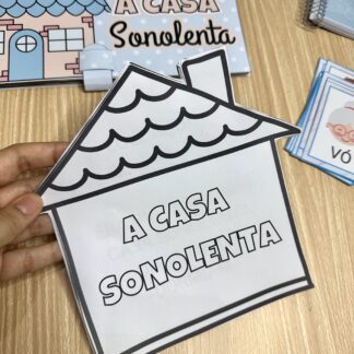 Livrinho para colorir - A Casa Sonolenta