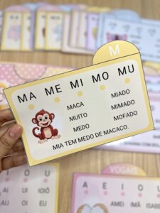 Fichas para Leitura – Sílabas Simples