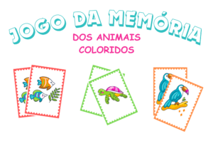 JOGO DA MEMÓRIA ANIMAIS COLORIDOS