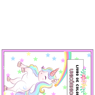 Livro para colorir - Tema Unicórnio