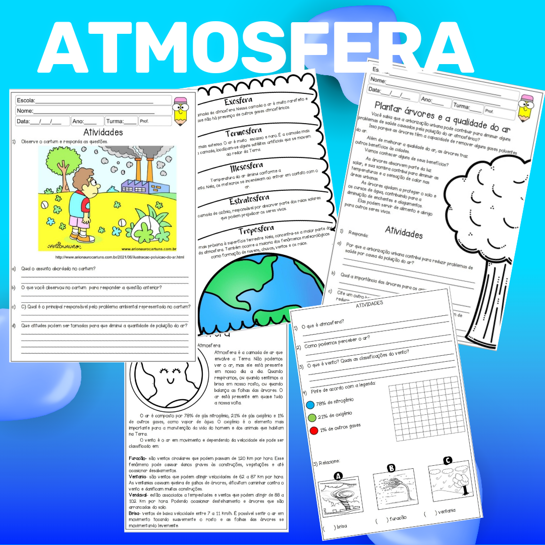 Atmosfera atividades