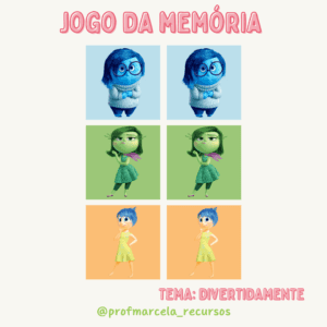 Jogo da memória divertidamente