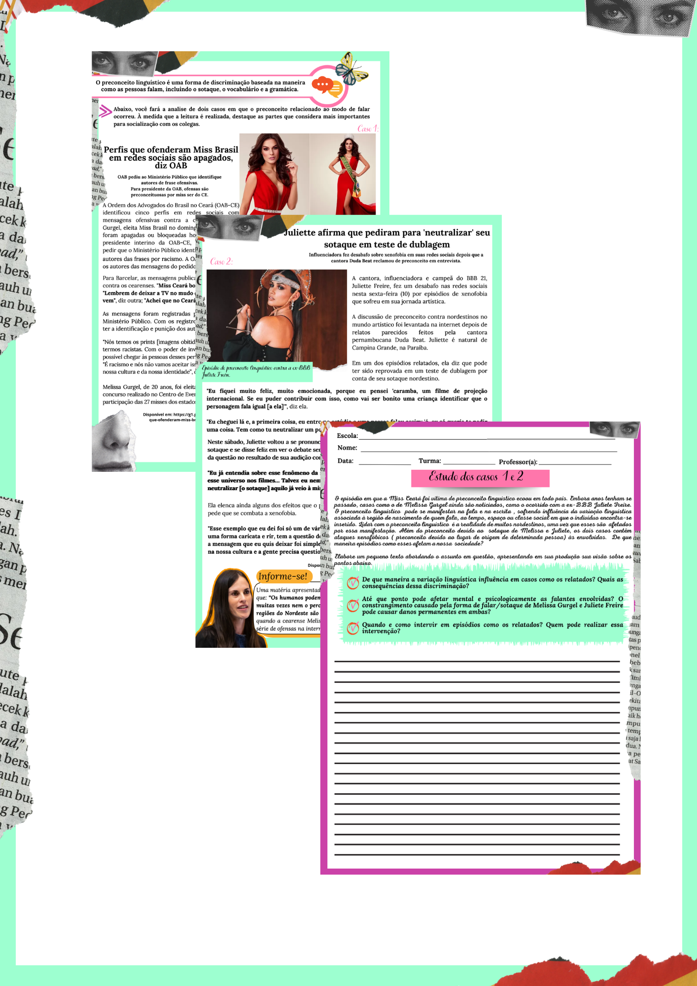 ESTUDO DE CASO SOBRE PRECONCEITO LINGUÍSTICO