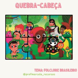 Quebra cabeça folclore brasileiro