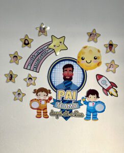 Painel Dia dos Pais estrelas