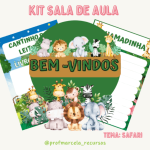 Kit sala de aula safari