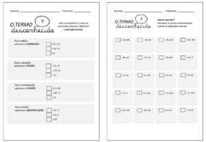 Exercício Termos Desconhecidos